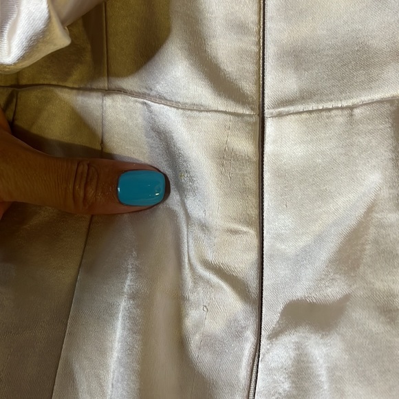 HOUSE OF CB 'Rhoda' Champagne Satin Bustier Bardot Dress NWOT - Picture 11 of 13